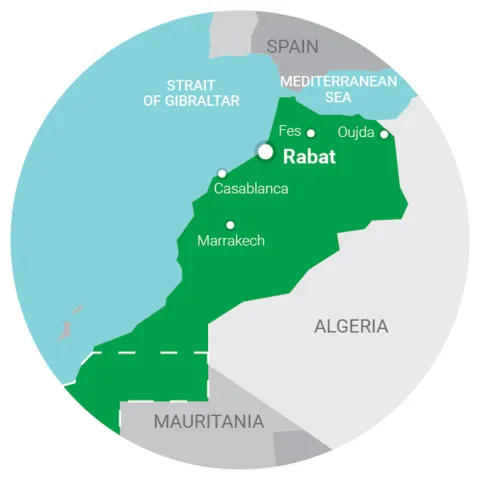 map Morocco