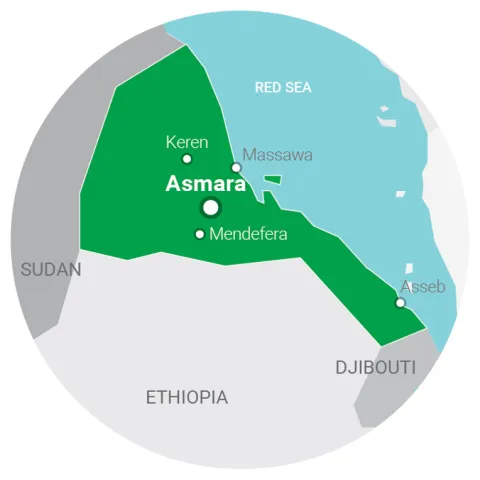 map Eritrea