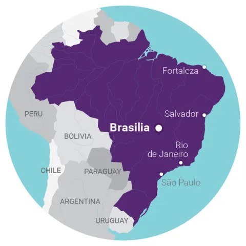 map Brazil