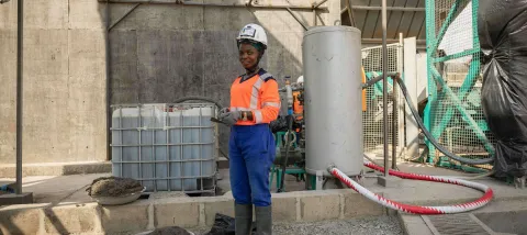 chantier ouvrière femme Afrique AFD