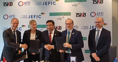Signature of the co-financed project between CDP and AFD in favor of TSKB, July 2024, Istanbul 